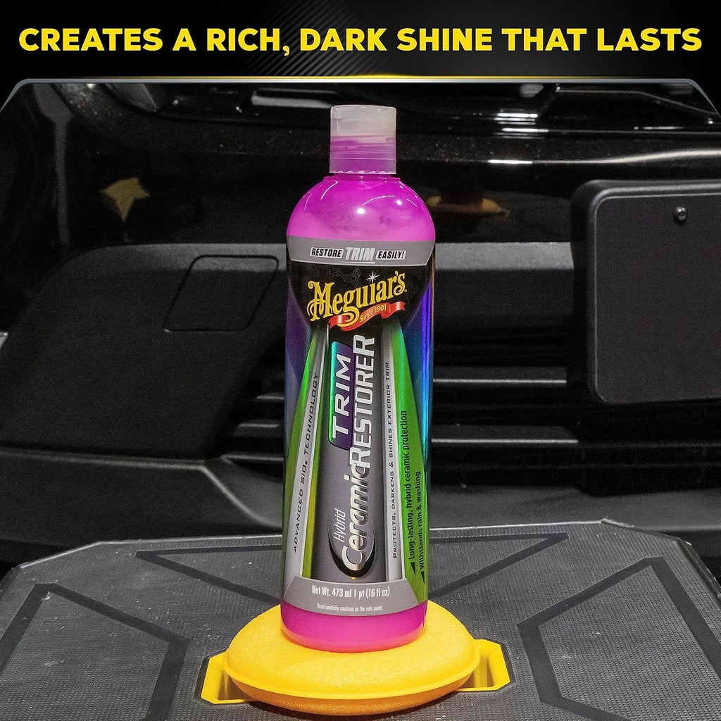 Hybrid Ceramic Trim Restorer, Car Trim Restorer For Diy Drivers And Detailers, Restores & Protects Faded Exterior