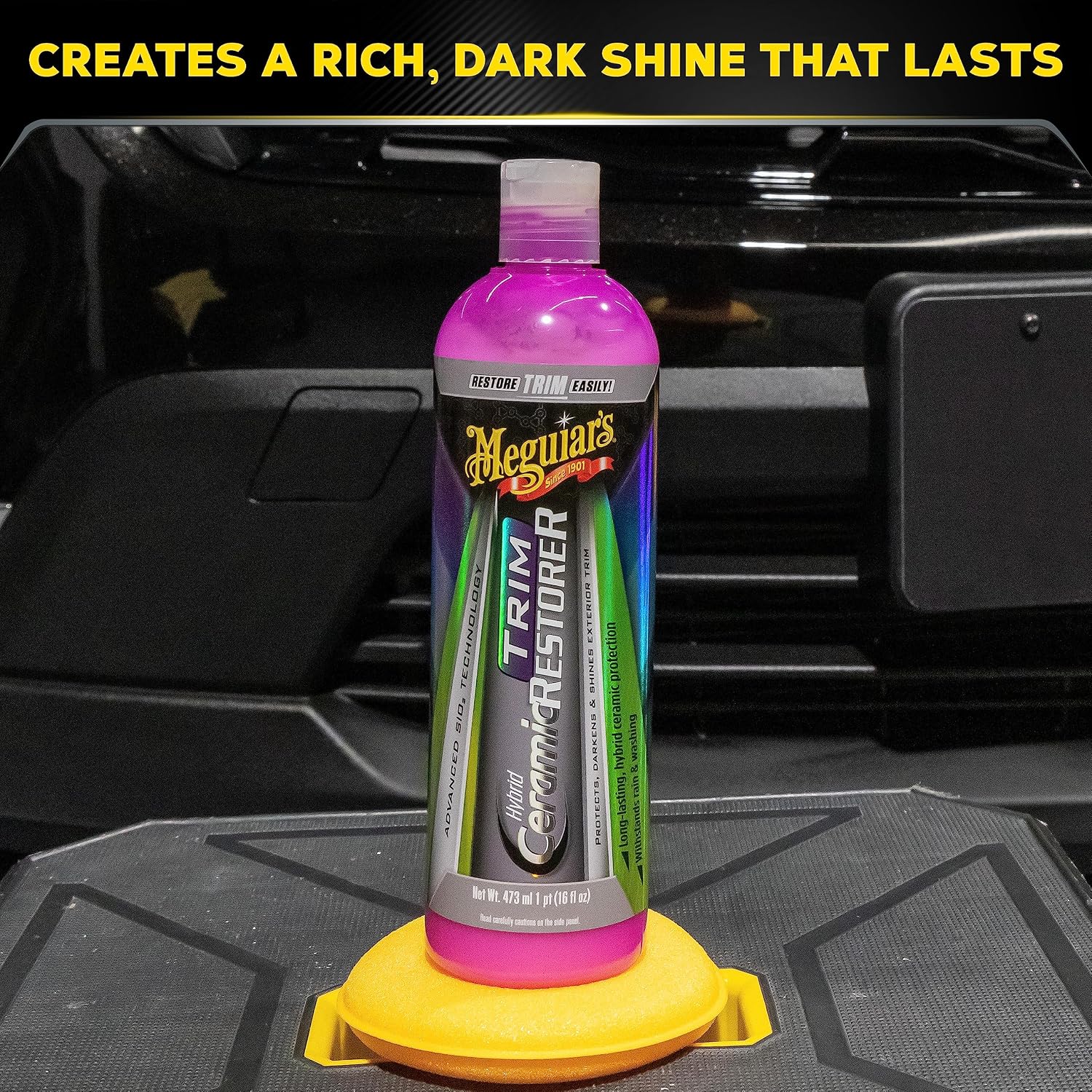 Hybrid Ceramic Trim Restorer, Car Trim Restorer For Diy Drivers And Detailers, Restores & Protects Faded Exterior