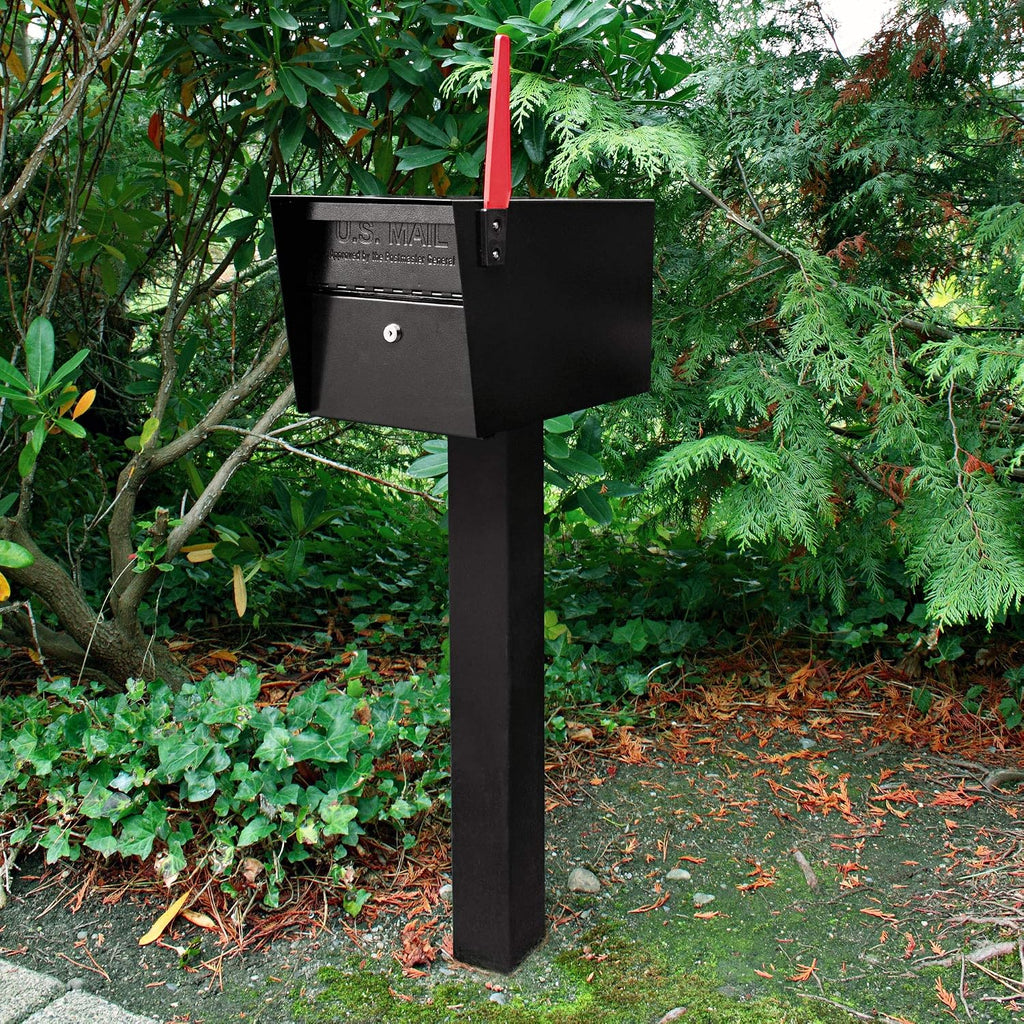 In-Ground Heavy Duty Steel Mailbox Post for Mail Boss Mailboxes | Rot-proof alternative to wood posts, powder-coated
