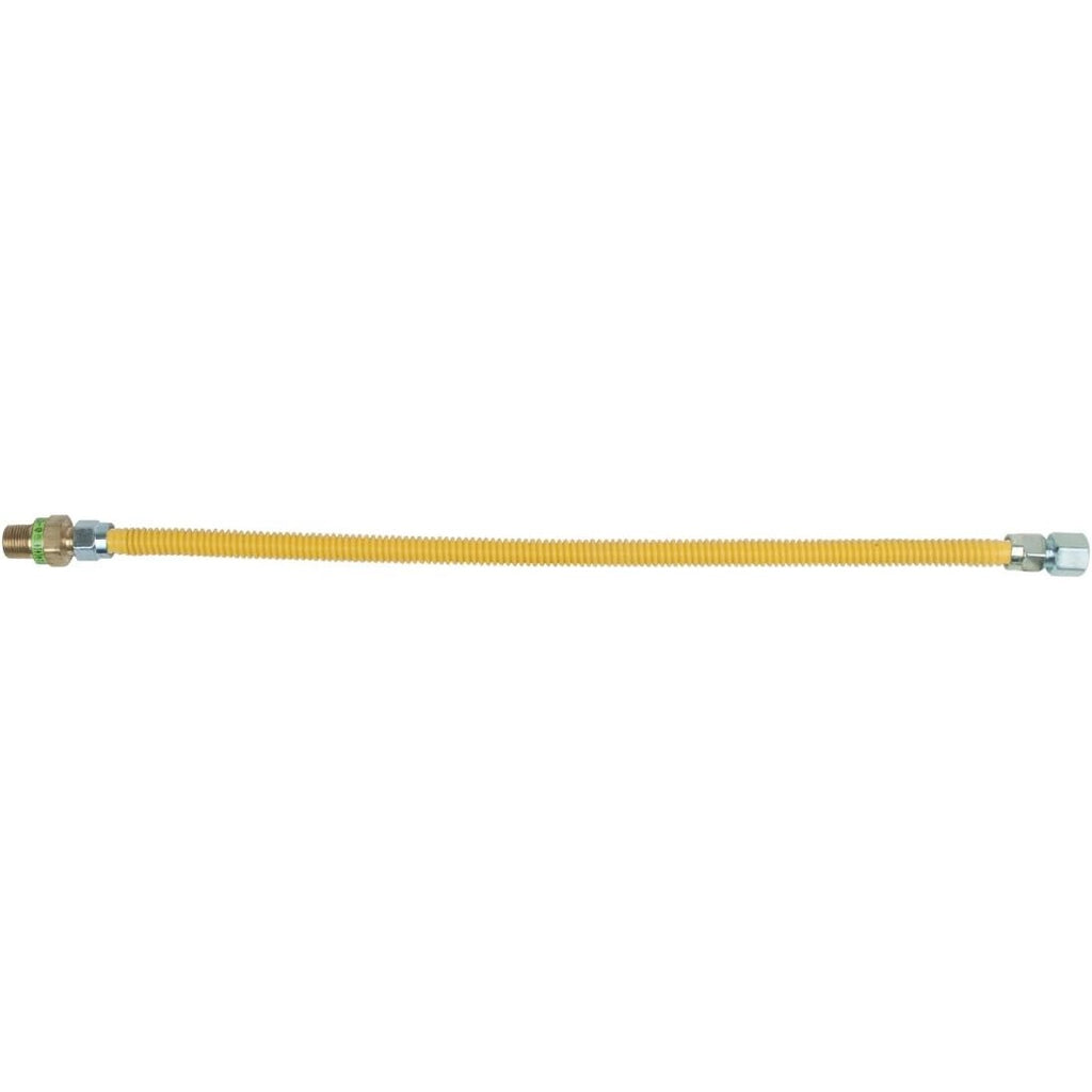 Brasscraft Cssd45R24 P Safety Plus Gas Appliance 1/2" Od Connector With 1/2" Mip Efv x 1/2" Fip x 24"